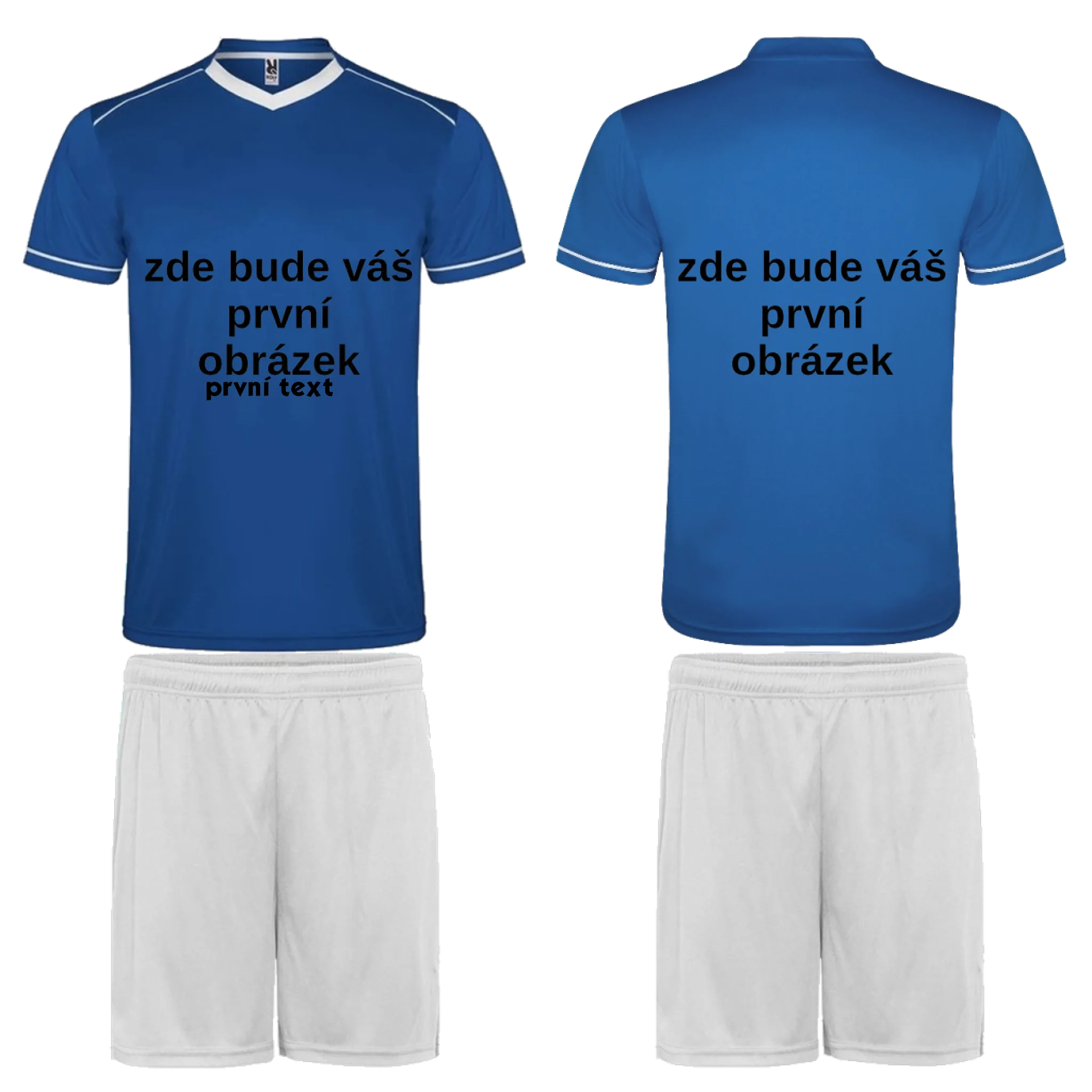 Sportovní dres UNITED s vlastním potiskem Sportovní dres UNITED modrá bílá