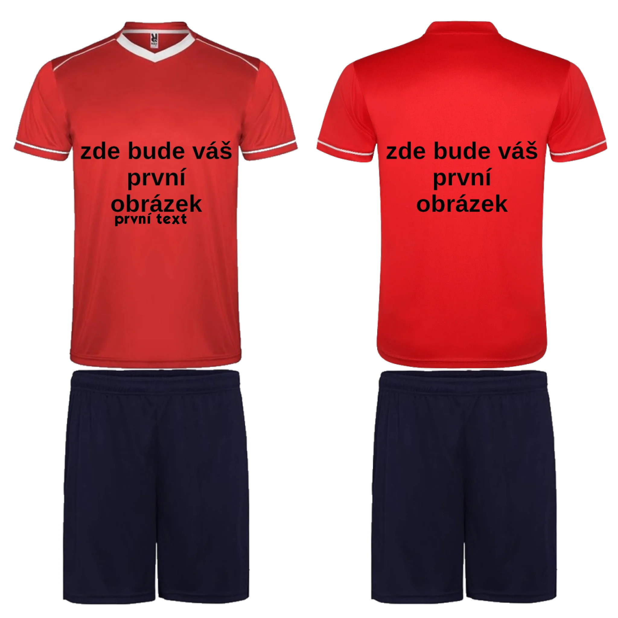 Sportovní dres UNITED s vlastním potiskem Sportovní dres UNITED červená námořnická modrá