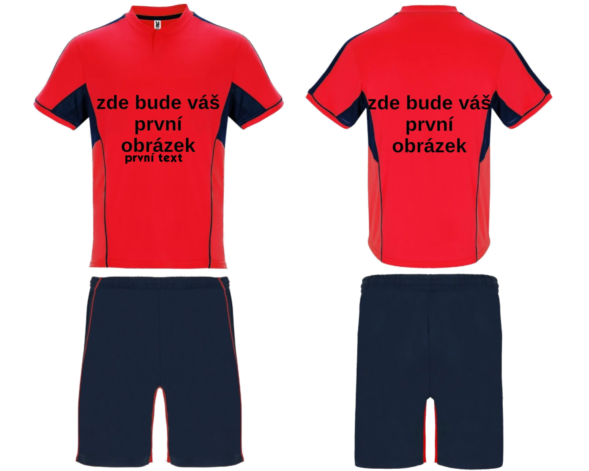 Sportovní dres BOCA s vlastním potiskem Sportovní dres BOCA červená námořnická