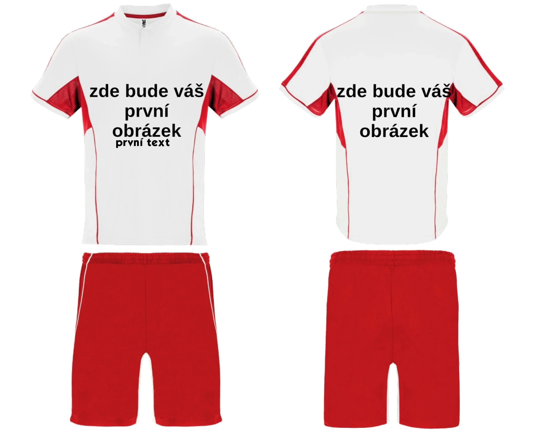 Sportovní dres BOCA s vlastním potiskem Sportovní dres BOCA bílá červená