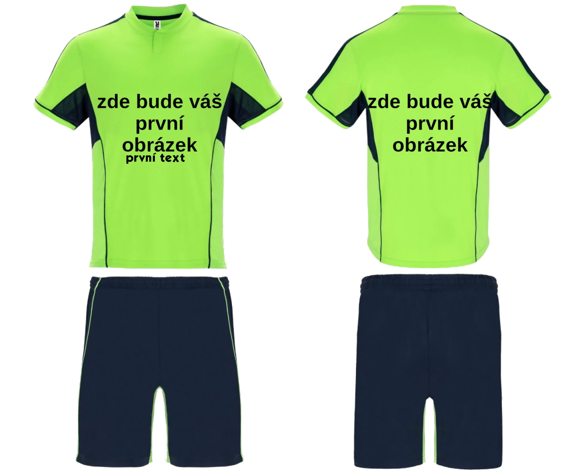 Sportovní dres BOCA s vlastním potiskem Sportovní dres BOCA zelená námořnickámodrá