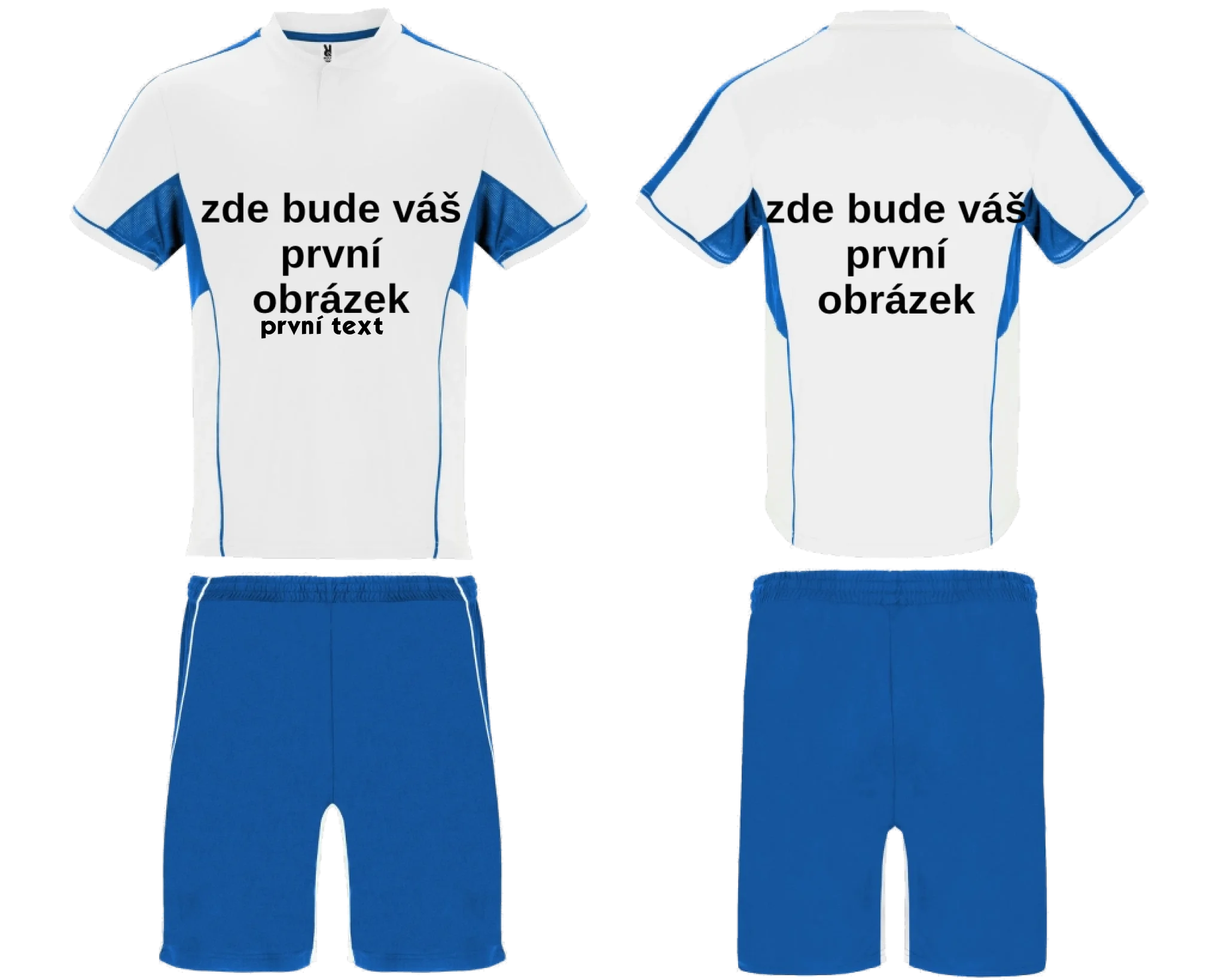 Sportovní dres BOCA s vlastním potiskem Sportovní dres BOCA bílá modrá