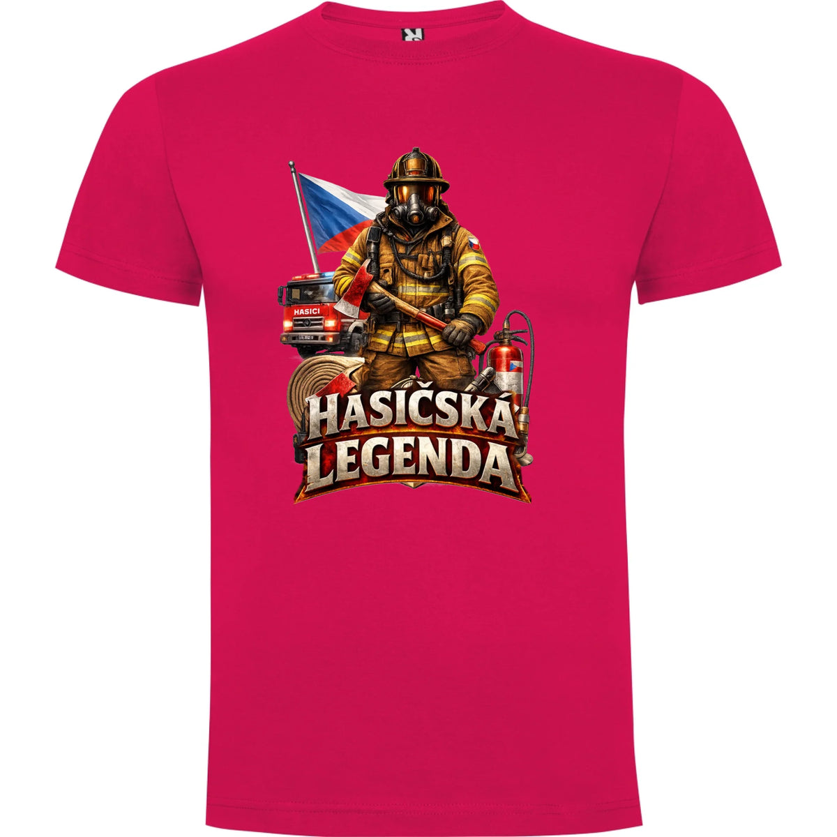 PÁNSKÉ TRIČKO HASIČSKÁ LEGENDA možnost vlastního jména, čísla nebo obrázku jen motiv dopředu Růže