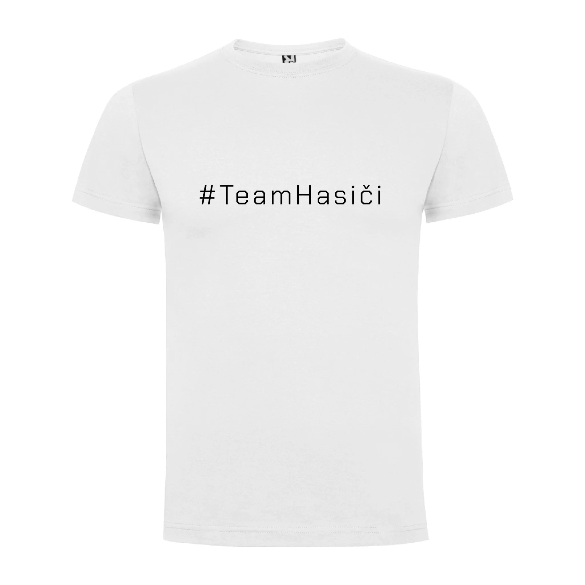 PÁNSKÉ TRIČKO TEAM HASIČI možnost dotisku jména, čísla nebo obrázku motiv jen dopředu Bílá