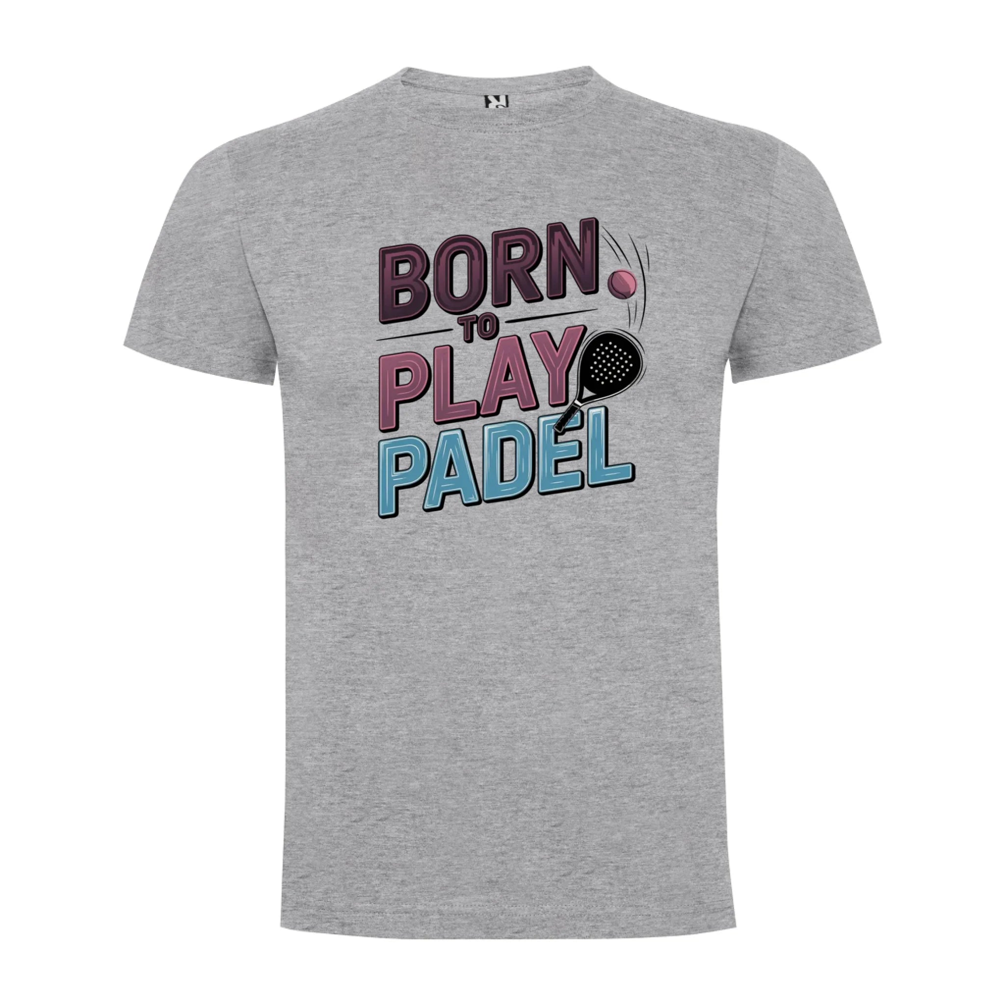 PÁNSKÉ TRIČKO BORN TO PLAY PADEL možnost dotisku jména, čísla, obrázku jen motiv dopředu Melír