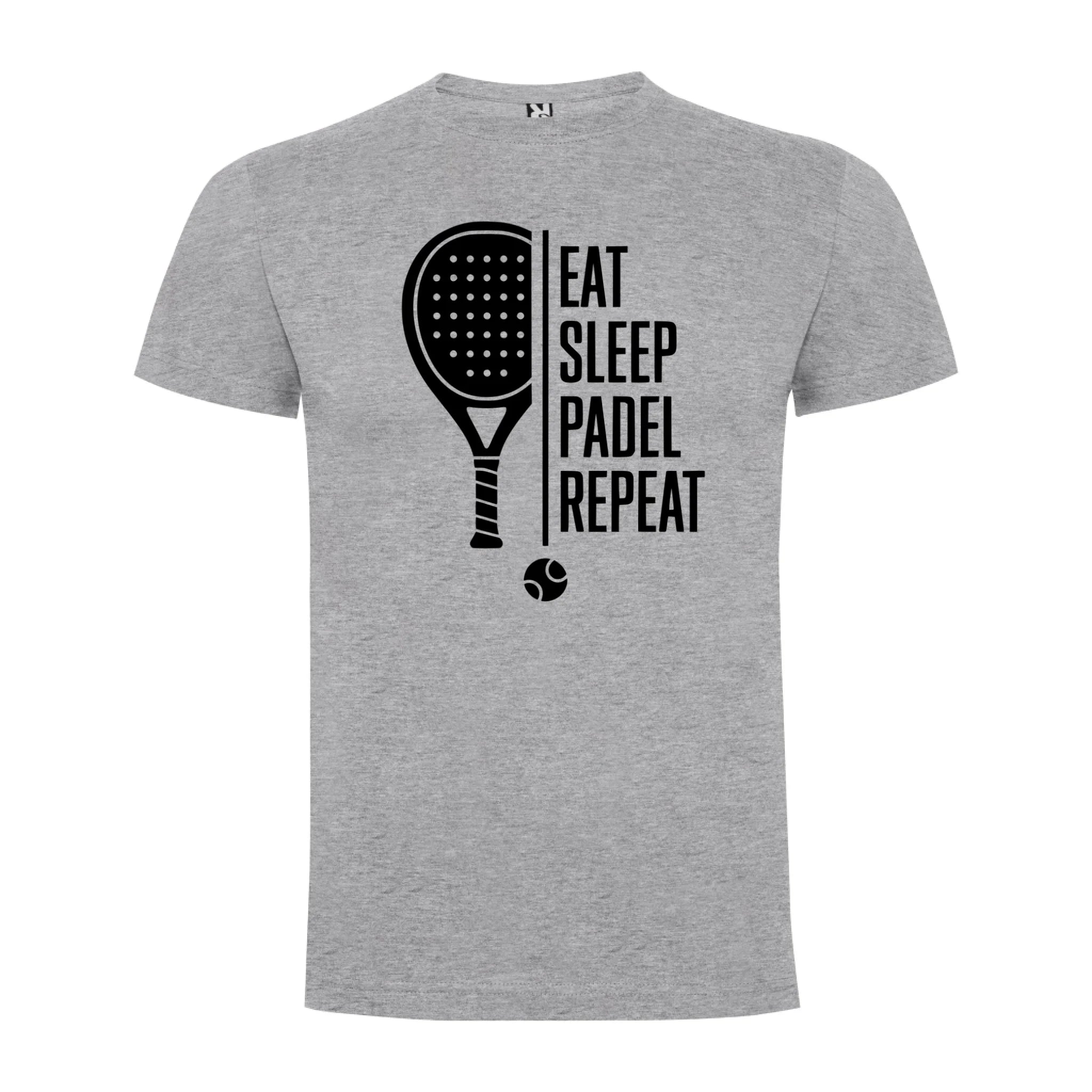 PÁNSKÉ TRIČKO PADEL EAT SLEEP REPEAT s možností personalizace jen motiv dopředu Melír