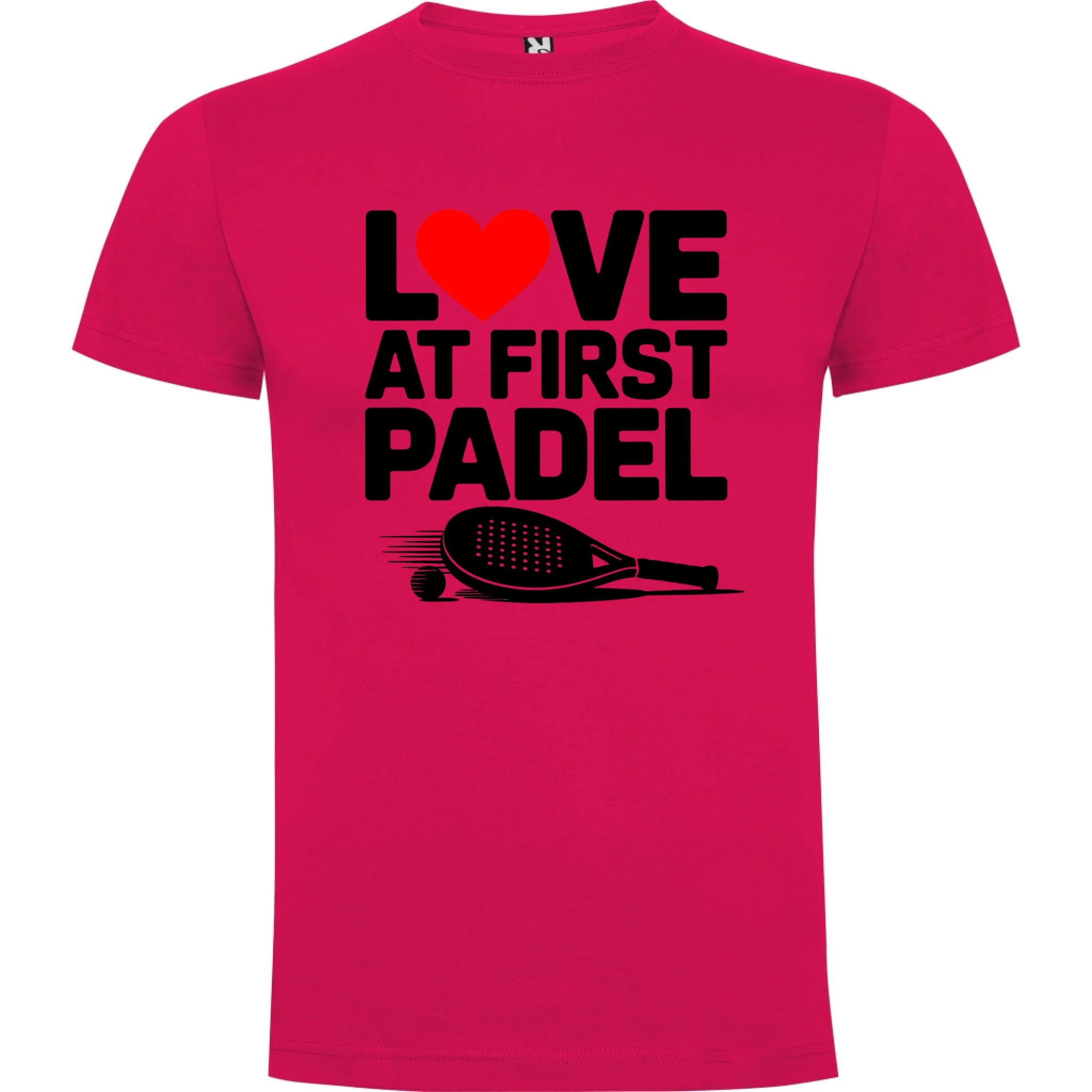 PÁNSKÉ TRIČKO LOVE AT FIRST PADEL s možností dotisku jména, čísla, obrázku jen motiv dopředu Růže