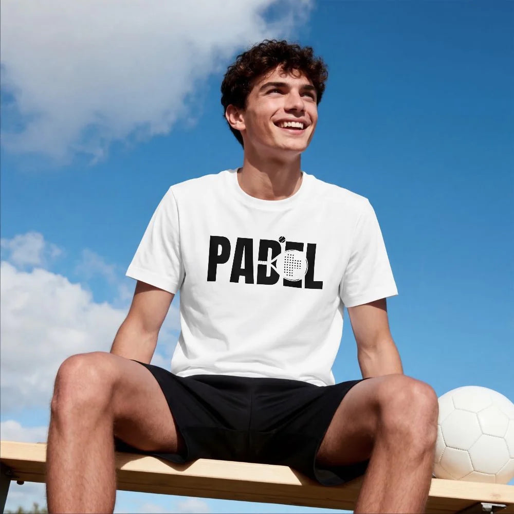 PÁNSKÉ TRIČKO PADEL NÁPIS, možnost dotisku jména, čísla, obrázku