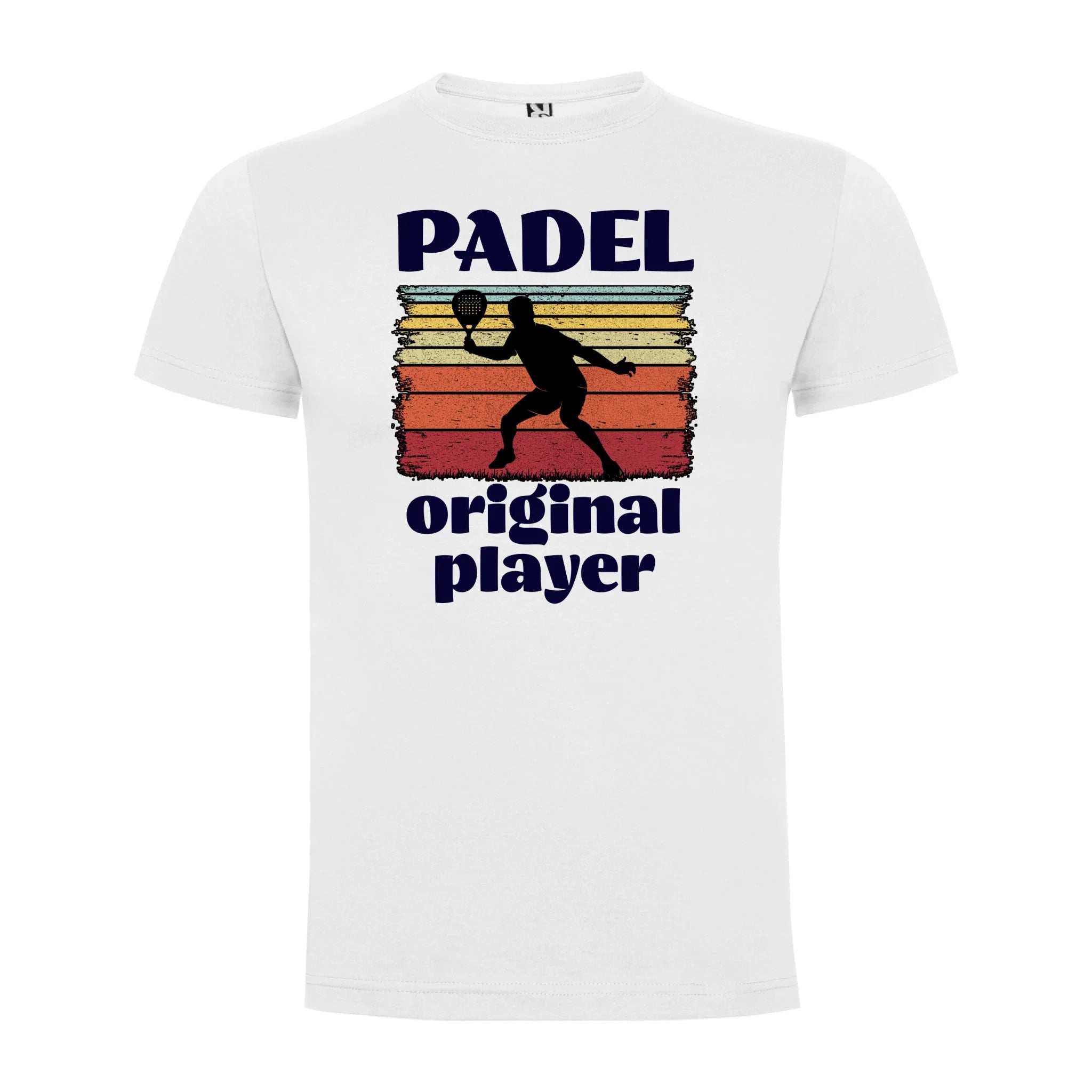 PÁNSKÉ TRIČKO PADEL ORIGINAL PLAYER s možností personalizace jen motiv dopředu Bílá