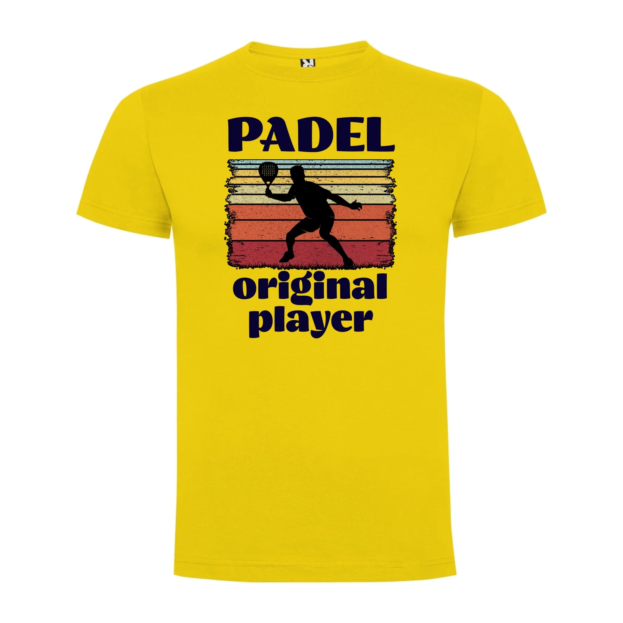 PÁNSKÉ TRIČKO PADEL ORIGINAL PLAYER s možností personalizace jen motiv dopředu Žlutá