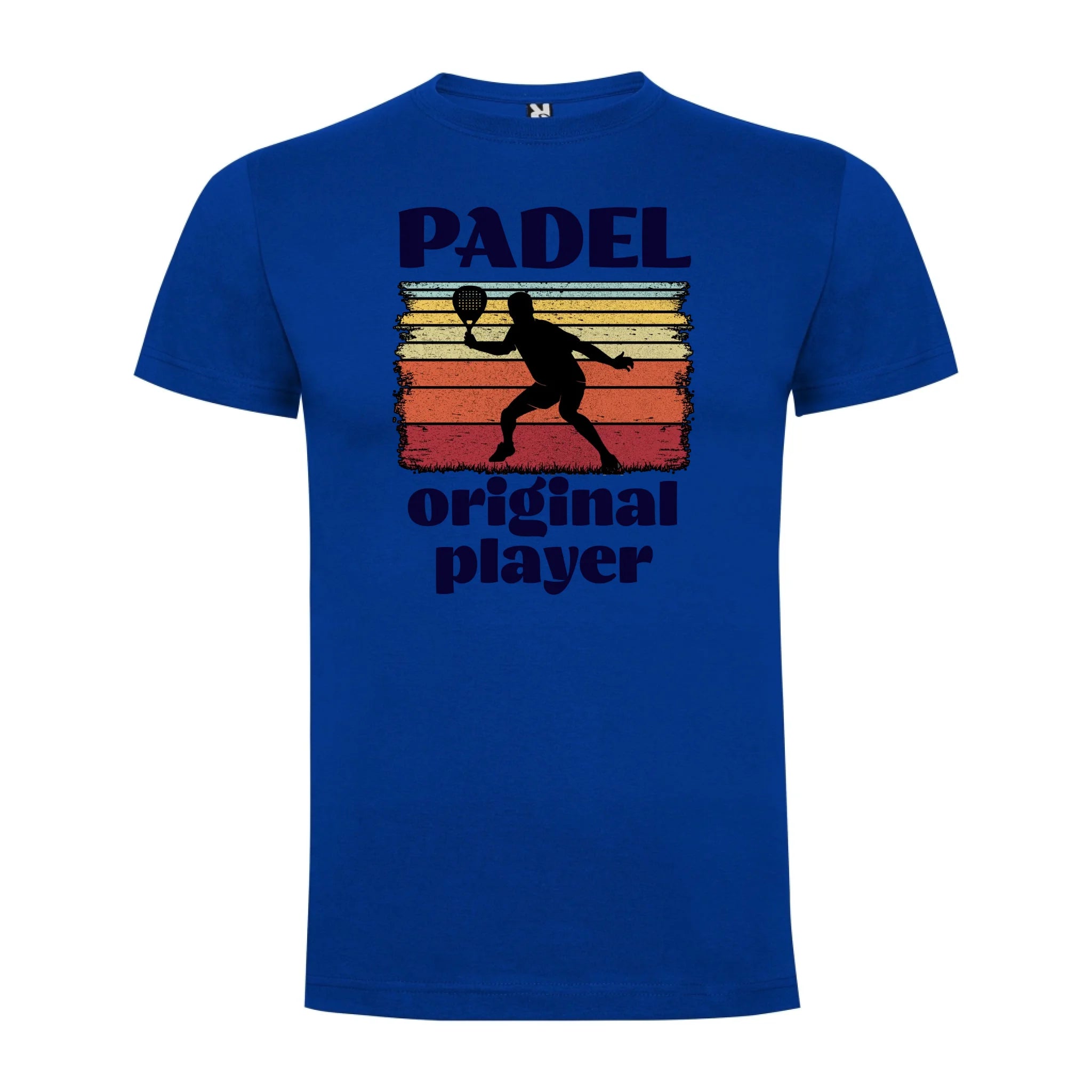 PÁNSKÉ TRIČKO PADEL ORIGINAL PLAYER s možností personalizace jen motiv dopředu Modrá