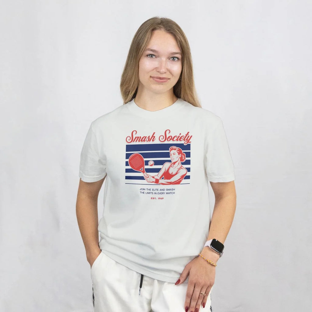 DÁMSKÉ TRIČKO PADEL SMASH SOCIETY s možností dotisku jména, čísla, obrázku
