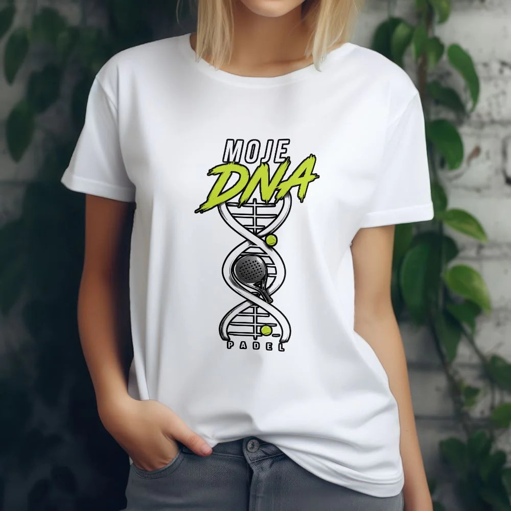 DÁMSKÉ TRIČKO PADEL MOJE DNA s možností dotisku jména, čísla, obrázku