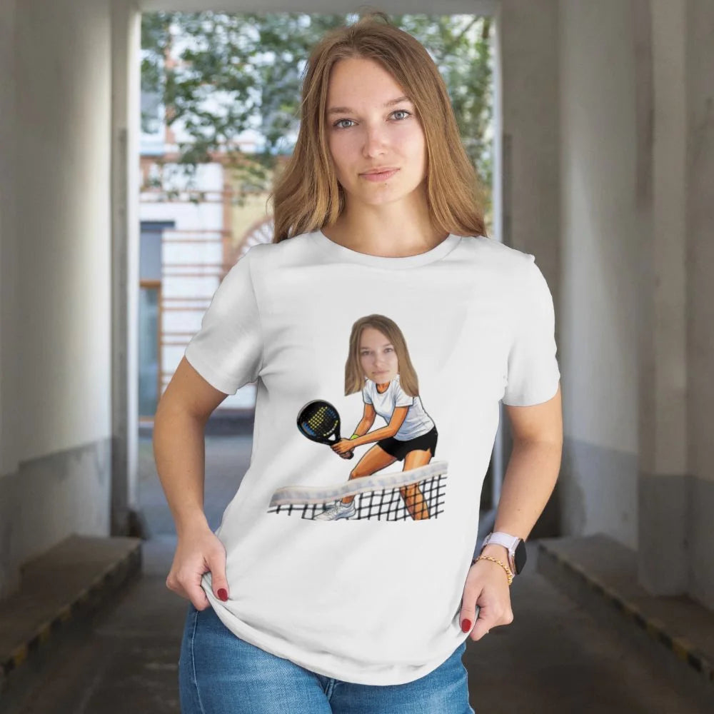 DÁMSKÉ TRIČKO s motivem PADEL (s vlastní fotkou)