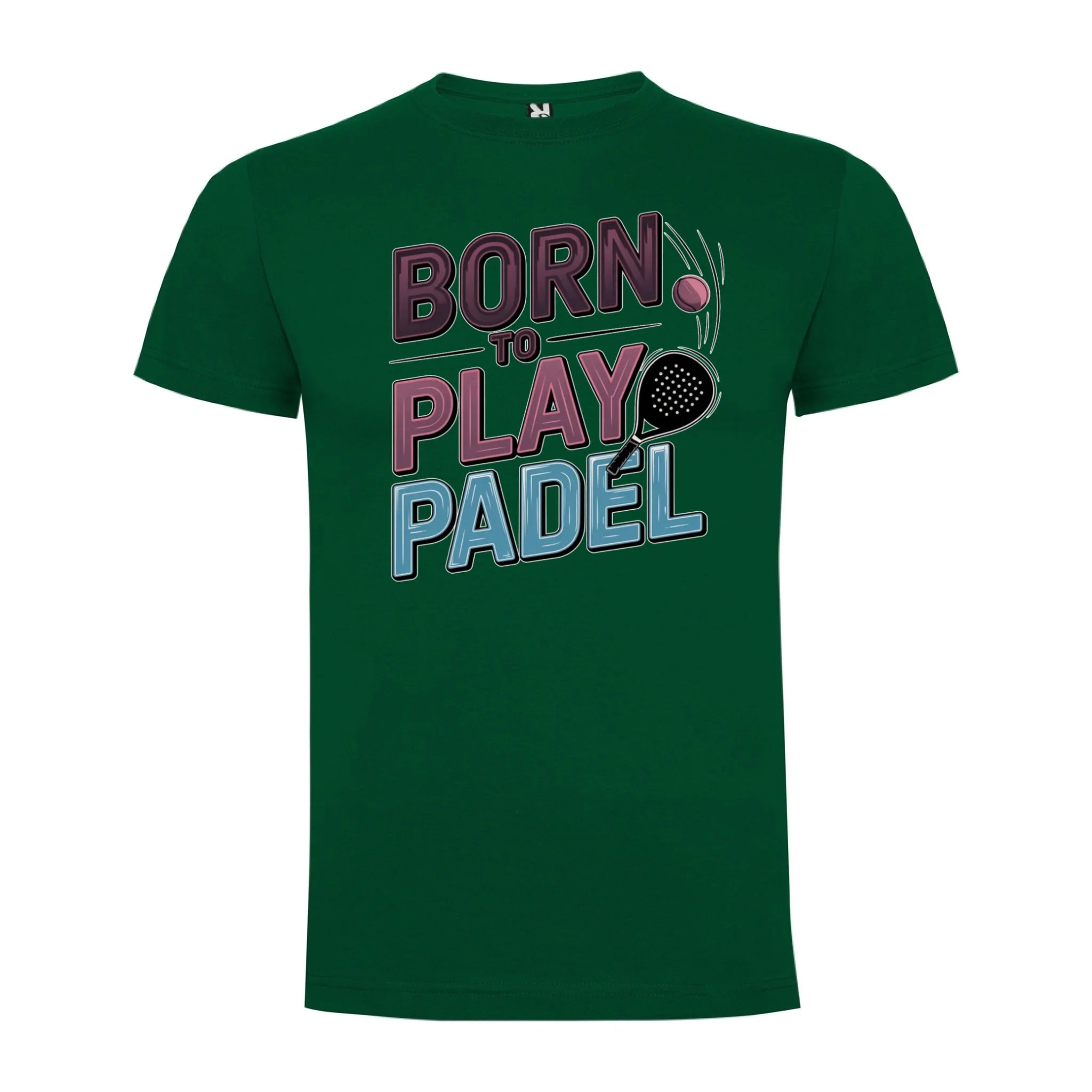 CHLAPECKÉ TRIČKO PADEL (výběr z 18+ potisků) s možností dotisku jména, čísla, obrázku jen motiv dopředu Tmavě zelená