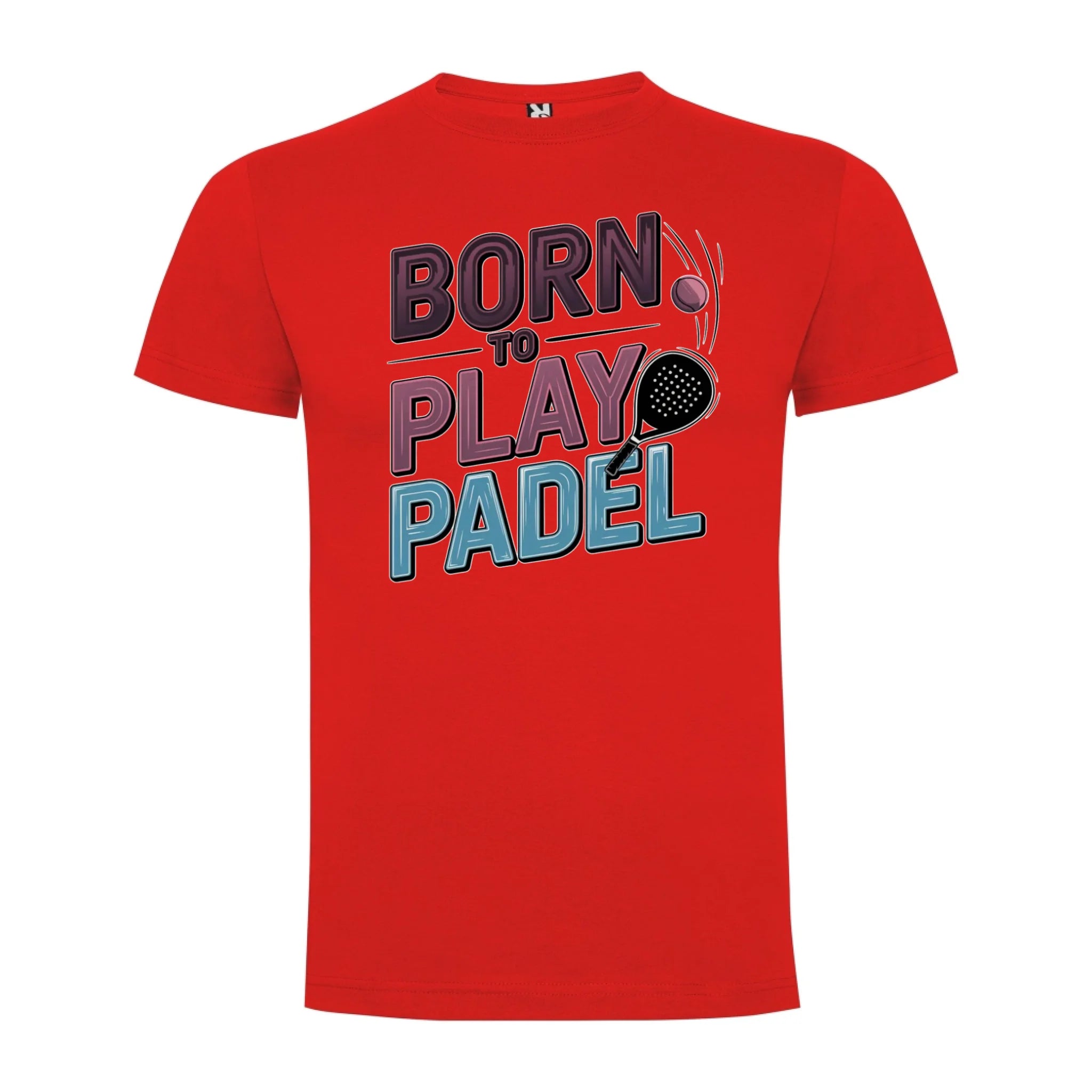 CHLAPECKÉ TRIČKO PADEL (výběr z 18+ potisků) s možností dotisku jména, čísla, obrázku jen motiv dopředu Červená