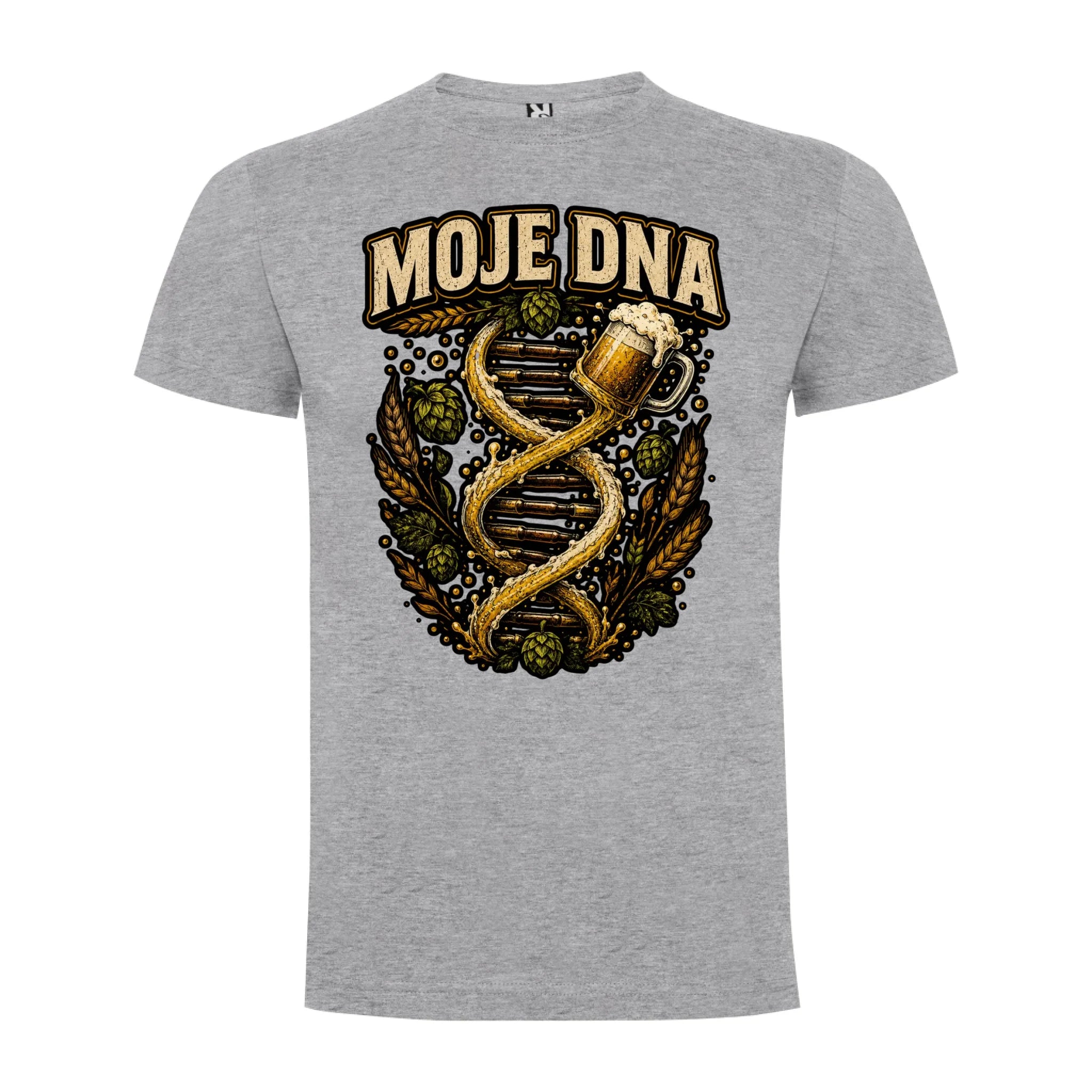 PÁNSKÉ TRIČKO PIVO MOJE DNA s možností dotisku jména, čísla, obrázku jen motiv dopředu Melír