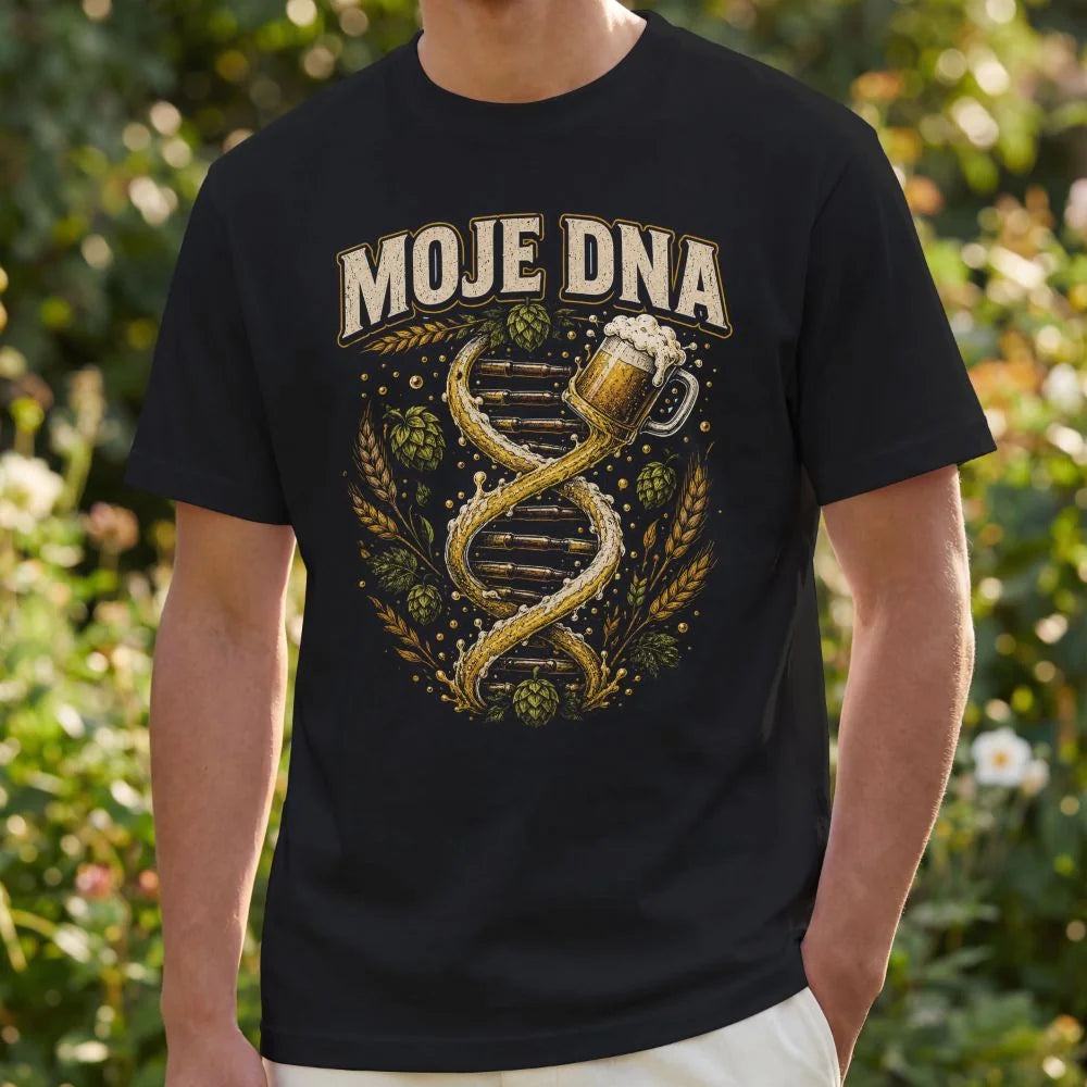 PÁNSKÉ TRIČKO PIVO MOJE DNA s možností dotisku jména, čísla, obrázku