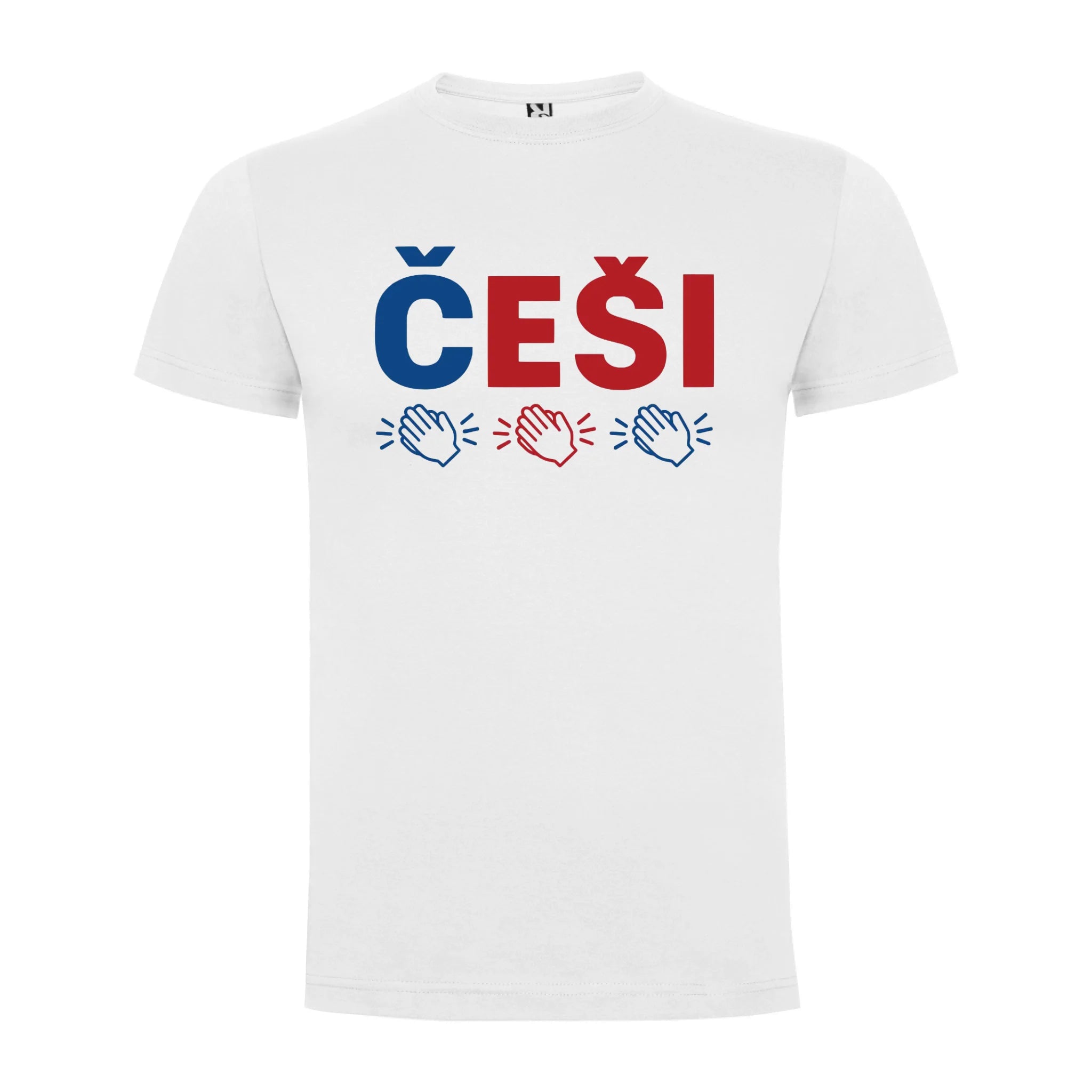 CHLAPECKÉ TRIČKO ČEŠI 5+ motivů s možností dotisku jména, čísla, obrázku jen motiv dopředu Bílá