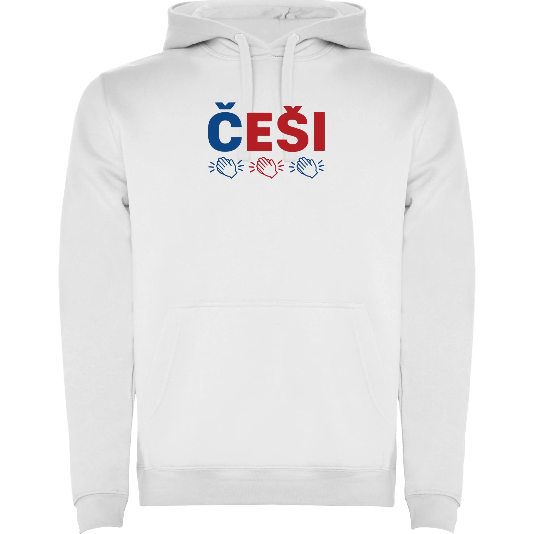 DĚTSKÁ MIKINA S KAPUCÍ KDO NESKÁČE NENÍ ČECH s možností dotisku jména, čísla, obrázku jen motiv dopředu