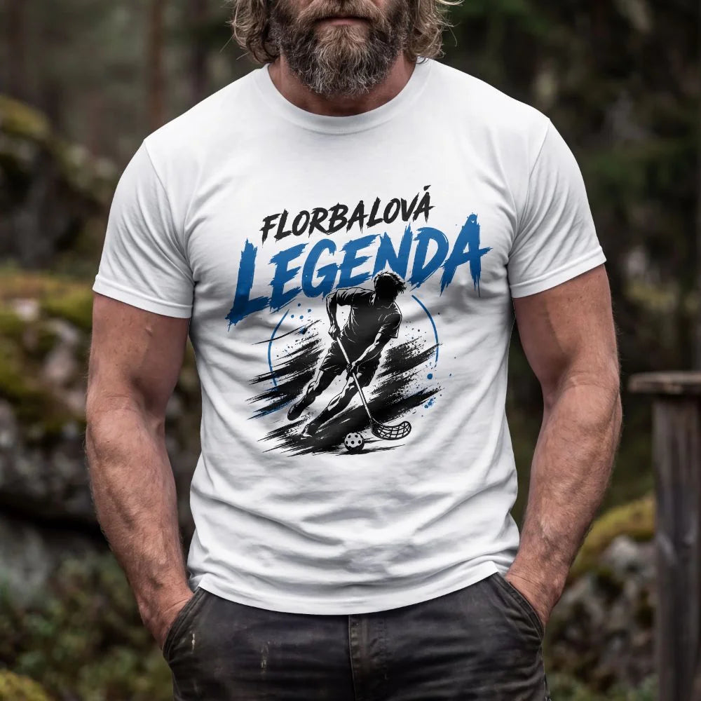 PÁNSKÉ TRIČKO FLORBALOVÁ LEGENDA s možností dotisku jména, čísla, obrázku