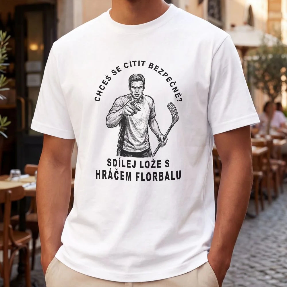 PÁNSKÉ TRIČKO FLORBAL SDÍLEJ LOŽE s možností dotisku jména, čísla, obrázku