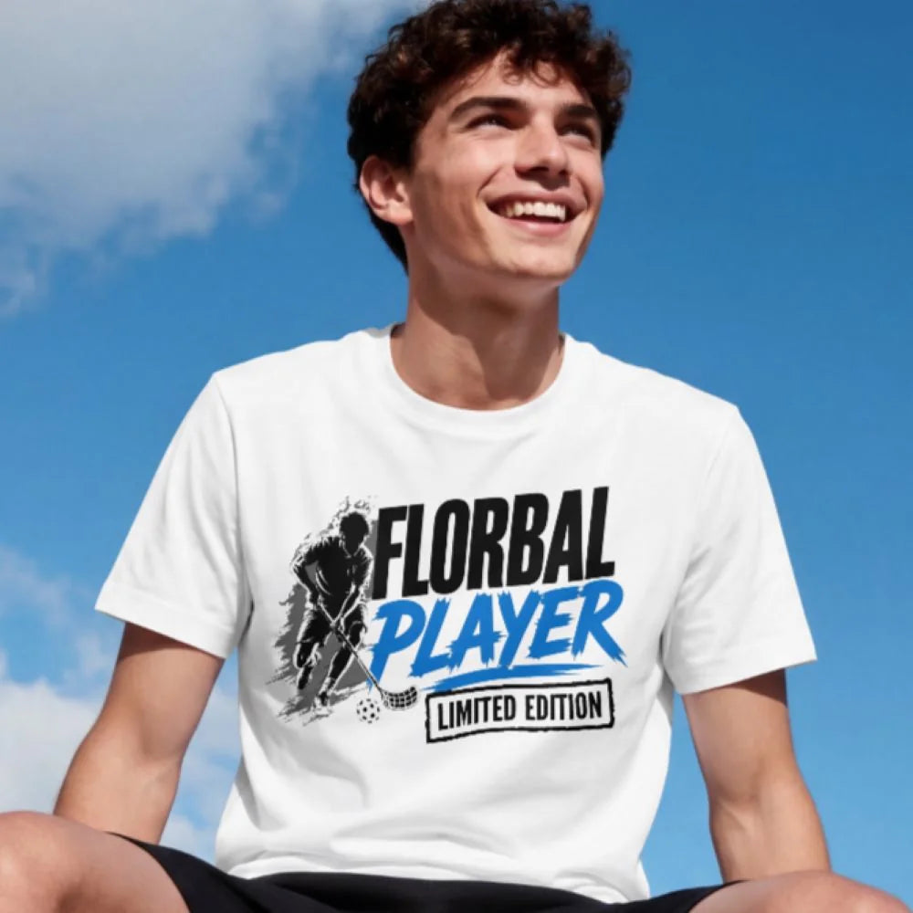 PÁNSKÉ TRIČKO FLORBAL PLAYER s možností dotisku jména, čísla, obrázku