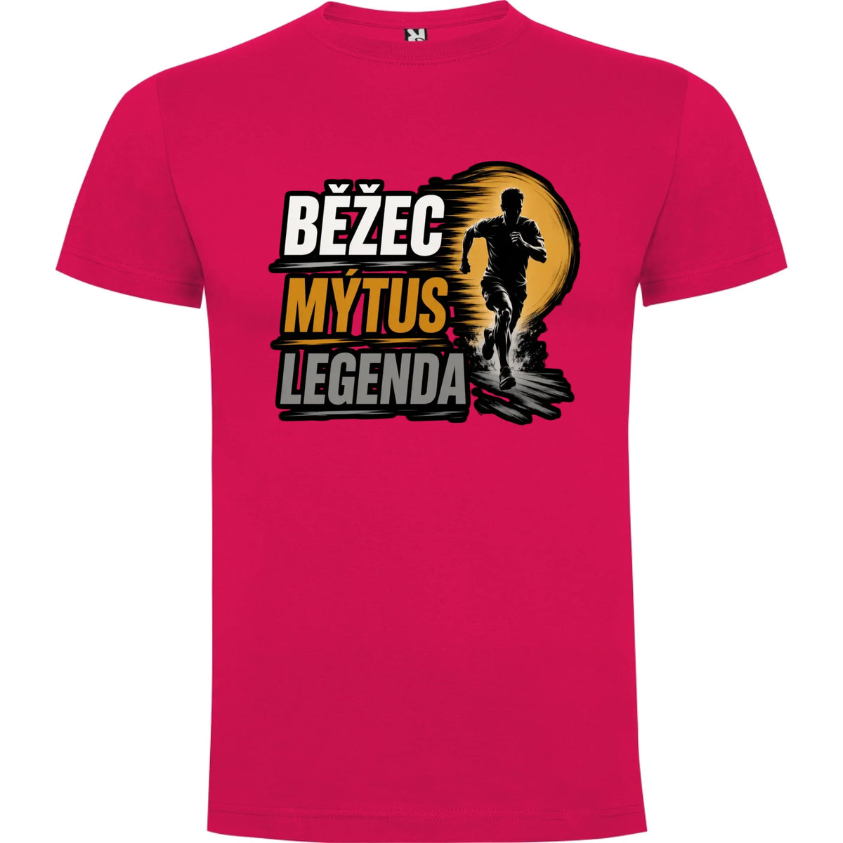 PÁNSKÉ TRIČKO BĚŽEC MÝTUS LEGENDA s možností dotisku jména, čísla, obrázku jen motiv dopředu Růže