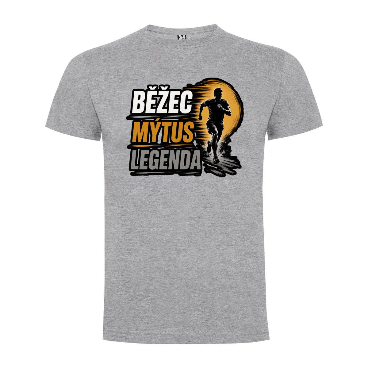 PÁNSKÉ TRIČKO BĚŽEC MÝTUS LEGENDA s možností dotisku jména, čísla, obrázku jen motiv dopředu Melír