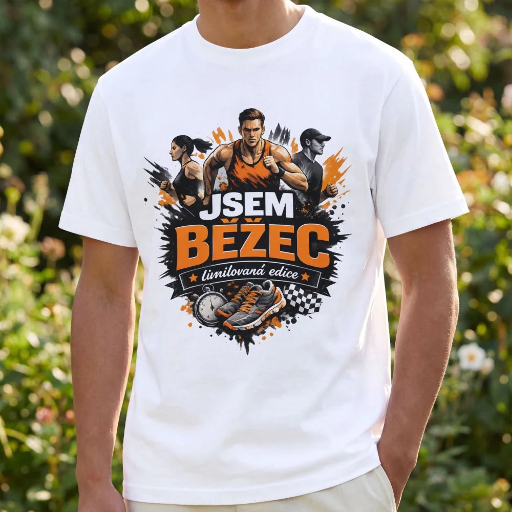 PÁNSKÉ TRIČKO JSEM BĚŽEC s možností dotisku jména, čísla, obrázku