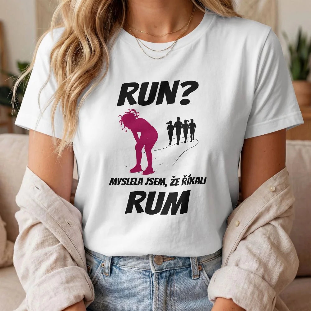 DÁMSKÉ TRIČKO RUN s možností dotisku jména, čísla, obrázku