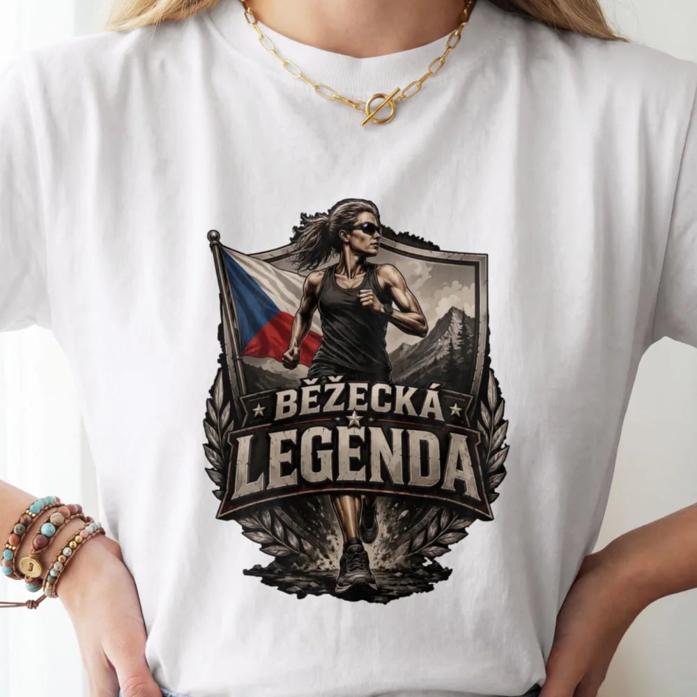 DÁMSKÉ TRIČKO BĚŽECKÁ LEGENDA s možností dotisku jména, čísla, obrázku