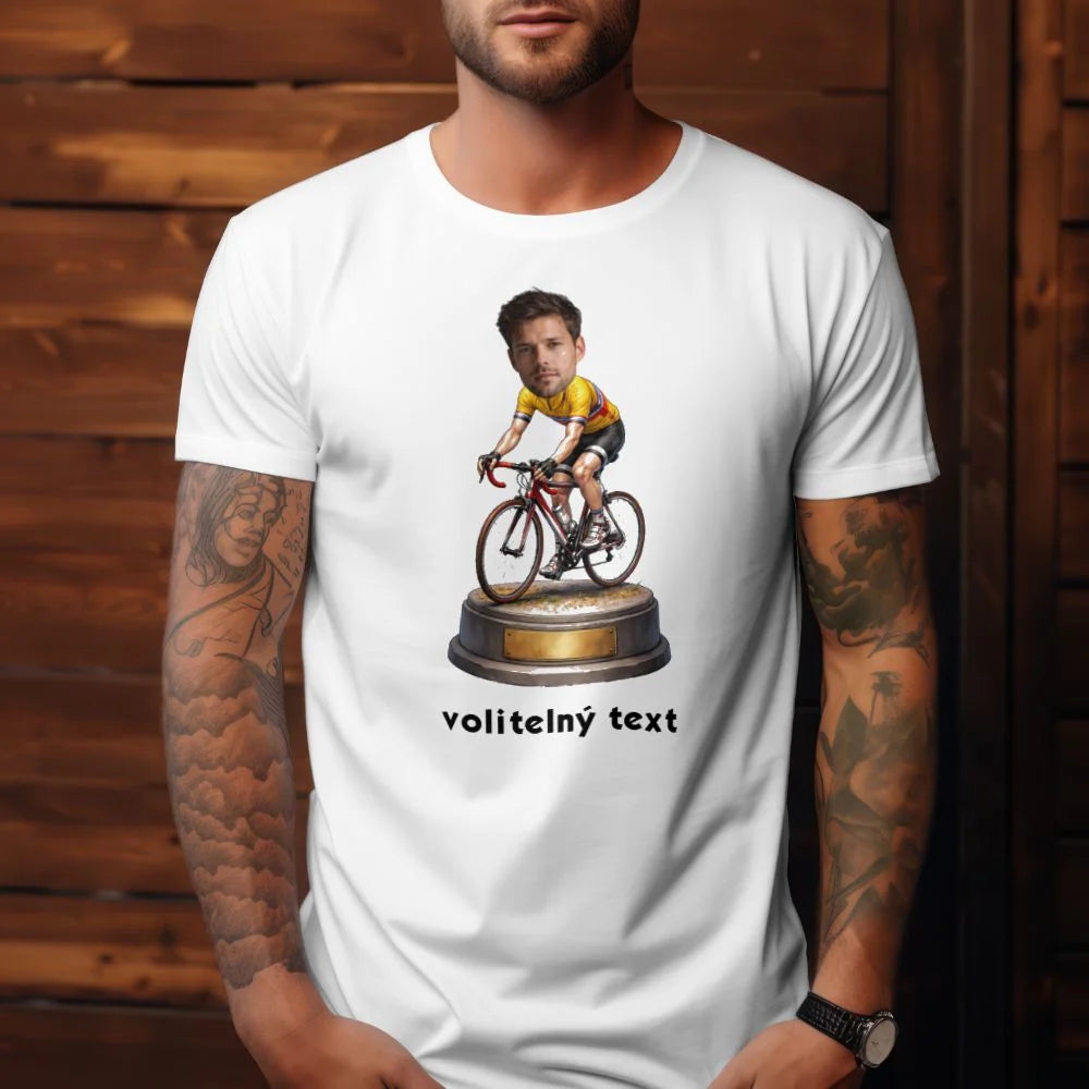 PÁNSKÉ TRIČKO s motivem KOLO, PLAVÁNÍ s vlastní fotkou