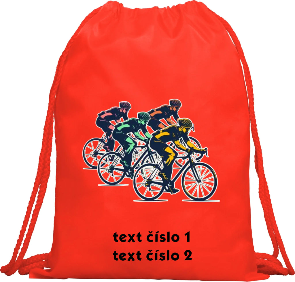 BATOH nebo TAŠKA s motivem KOLO, PLAVÁNÍ výběr z 20+ obrázků, možnost doplnit vlastní texty