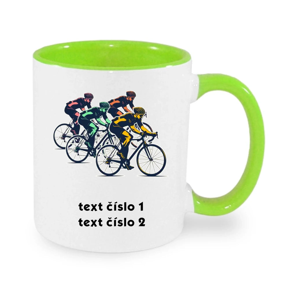 HRNÍČEK s motivem KOLO, PLAVÁNÍ (výběr z 25+ obrázků, možnost doplnit vlastní texty)