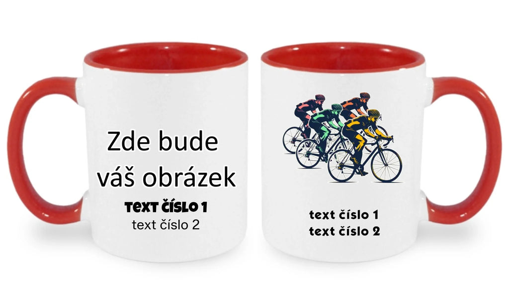 HRNÍČEK s motivem KOLO, PLAVÁNÍ (výběr z 25+ obrázků, možnost doplnit vlastní texty)
