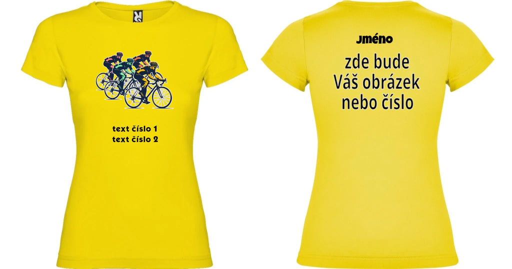 DÍVČÍ TRIČKO s motivem KOLO, PLAVÁNÍ výběr z 20+ obrázků, možnost doplnit vlastní texty