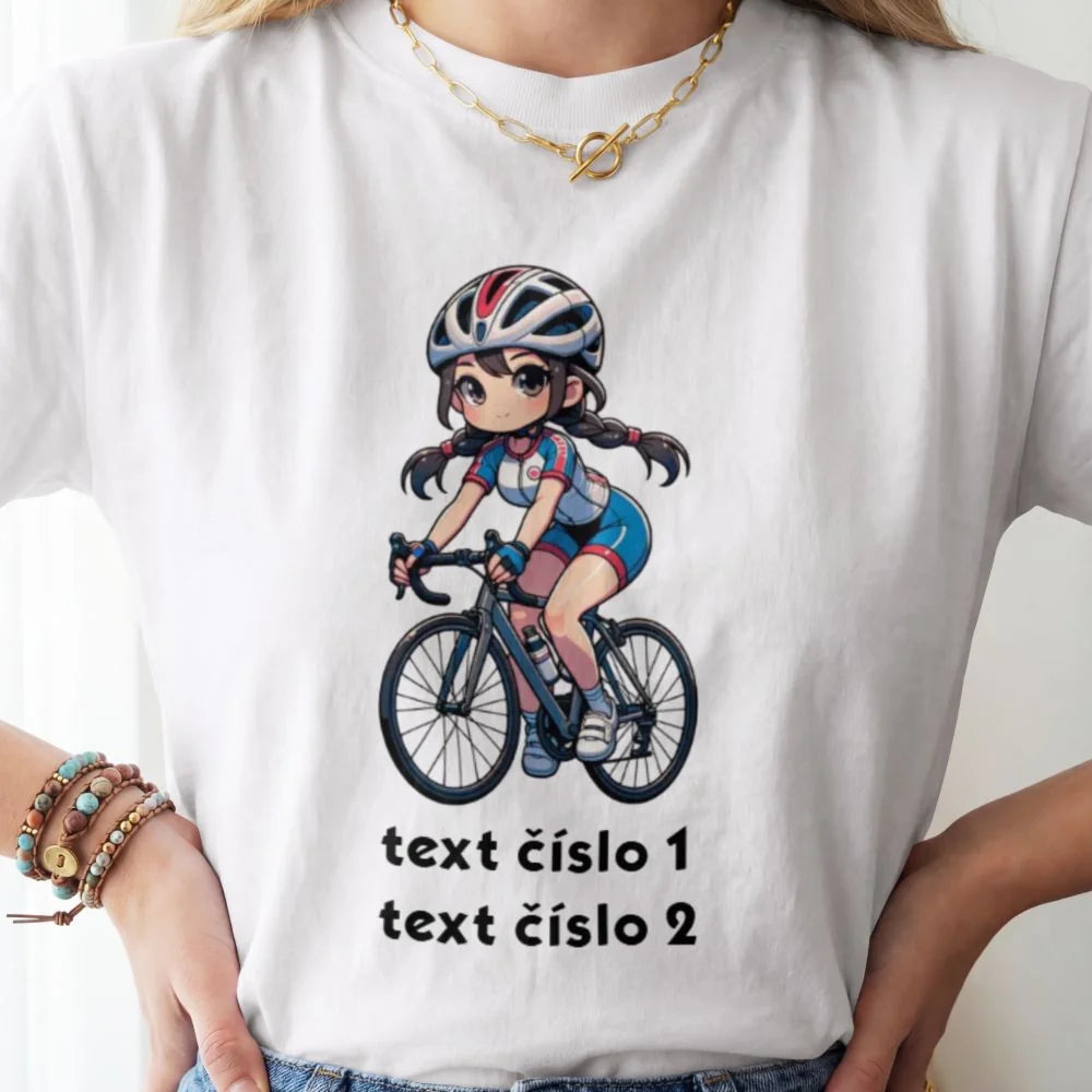 DÁMSKÉ TRIČKO s motivem KOLO, PLAVÁNÍ výběr z 20+ obrázků, možnost doplnit vlastní texty