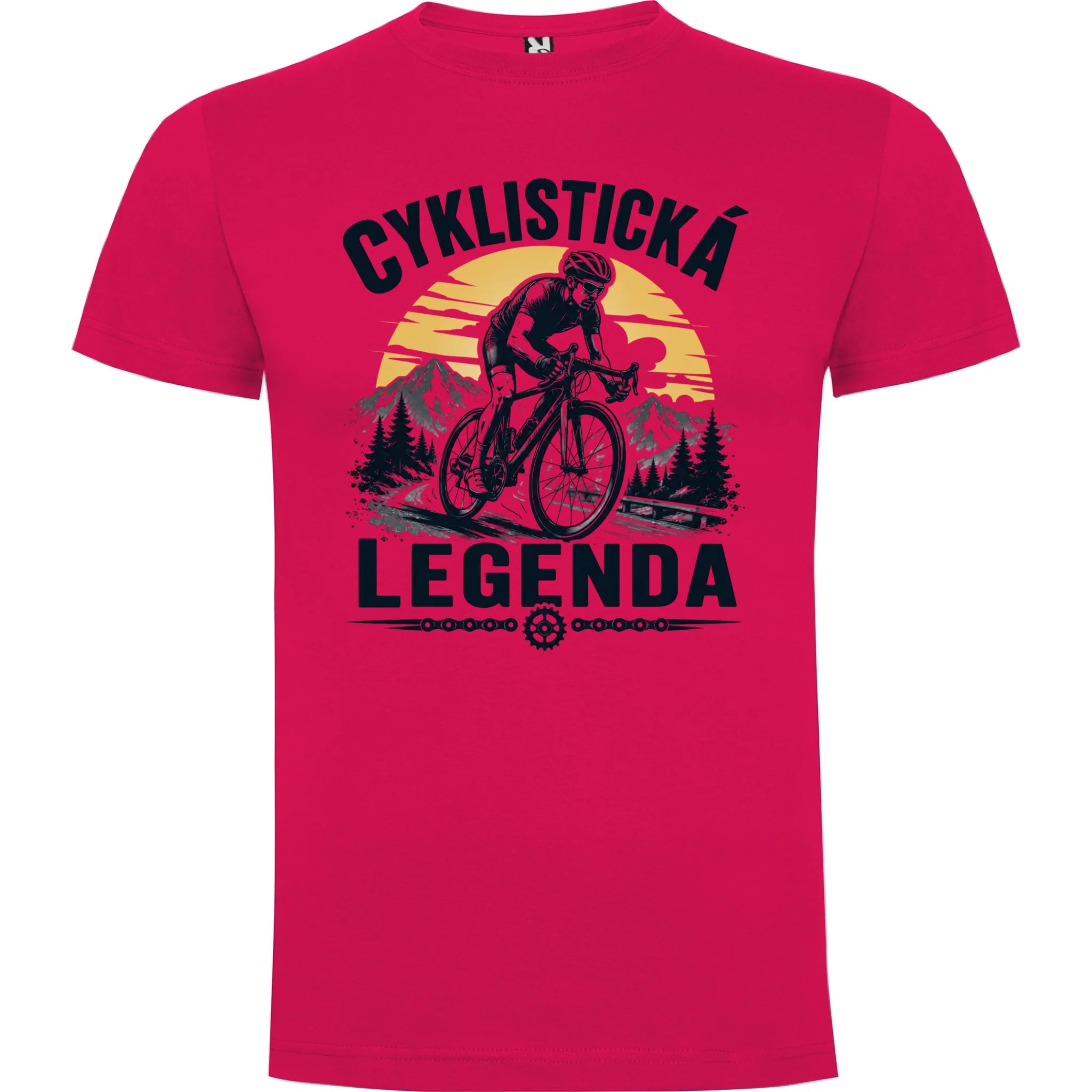 PÁNSKÉ TRIČKO CYKLISTICKÁ LEGENDA s možností dotisku jména, čísla, obrázku jen motiv dopředu Růže