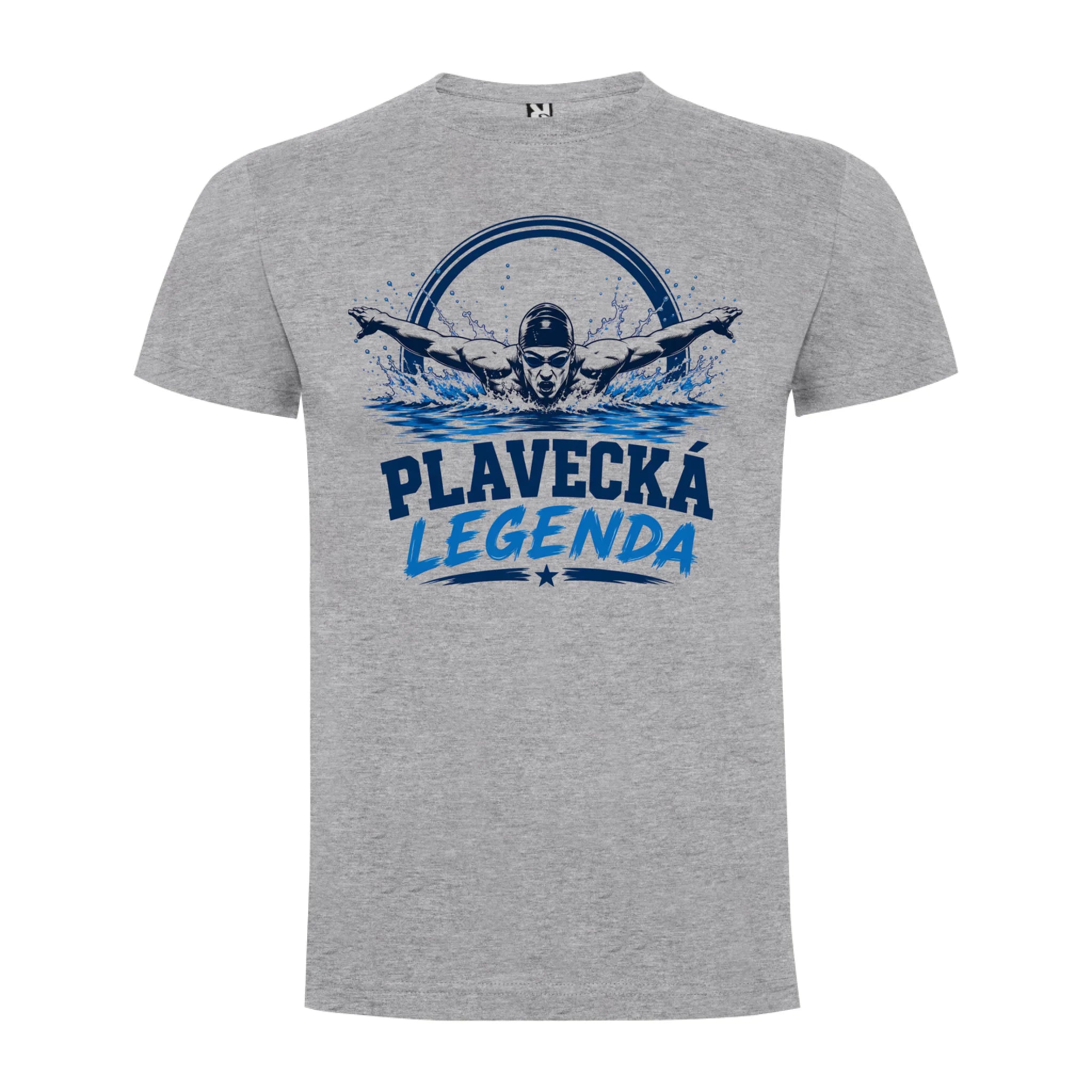 PÁNSKÉ TRIČKO PLAVECKÁ LEGENDA s možností dotisku jména, čísla, obrázku jen motiv dopředu Melír
