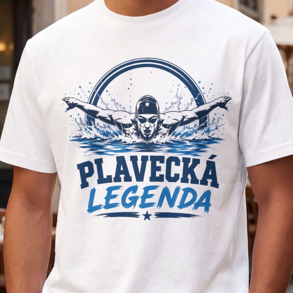 PÁNSKÉ TRIČKO PLAVECKÁ LEGENDA s možností dotisku jména, čísla, obrázku