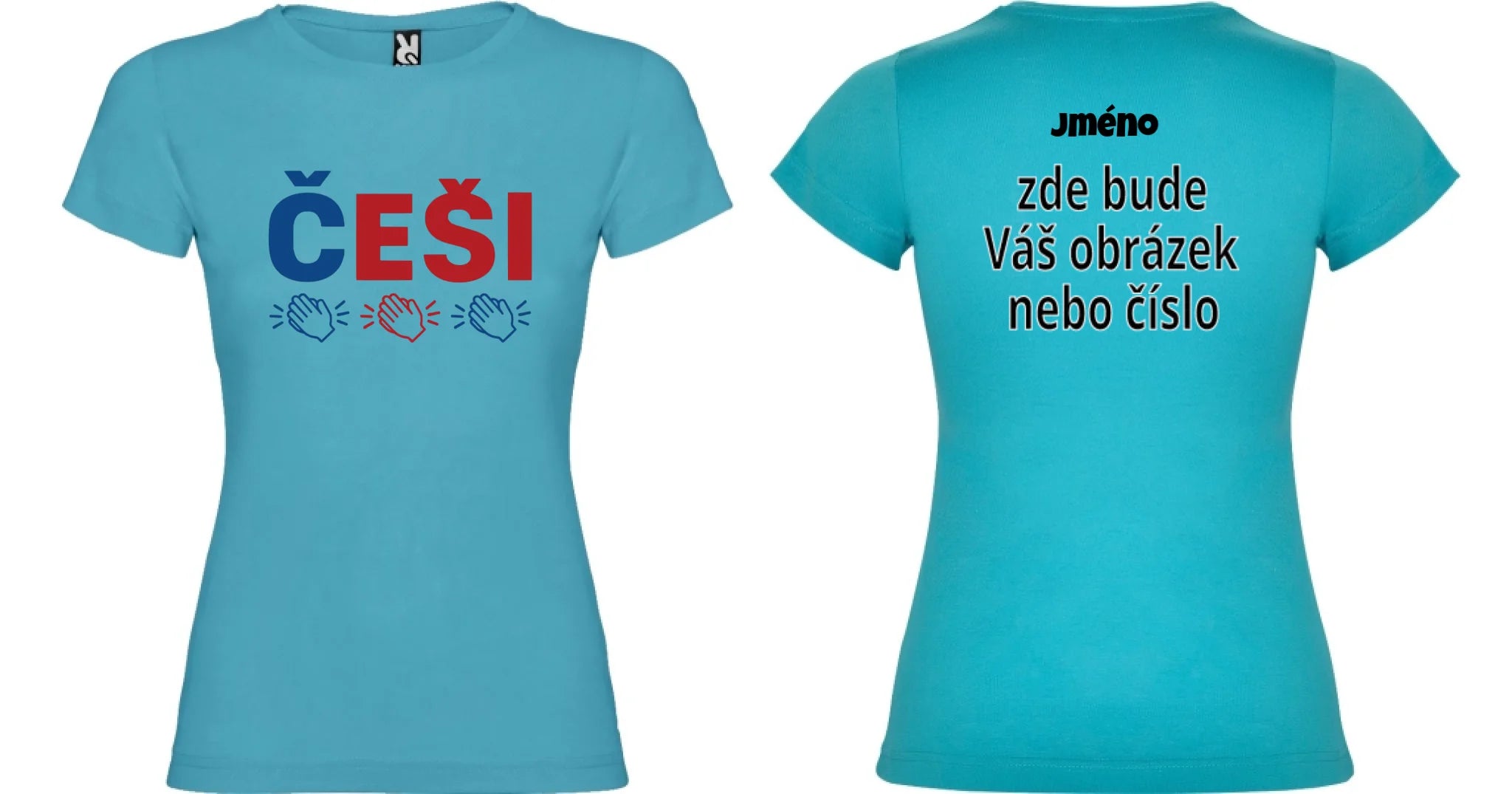 DÍVČÍ TRIČKO ČEŠI 5+ motivů s možností dotisku jména, čísla, obrázku