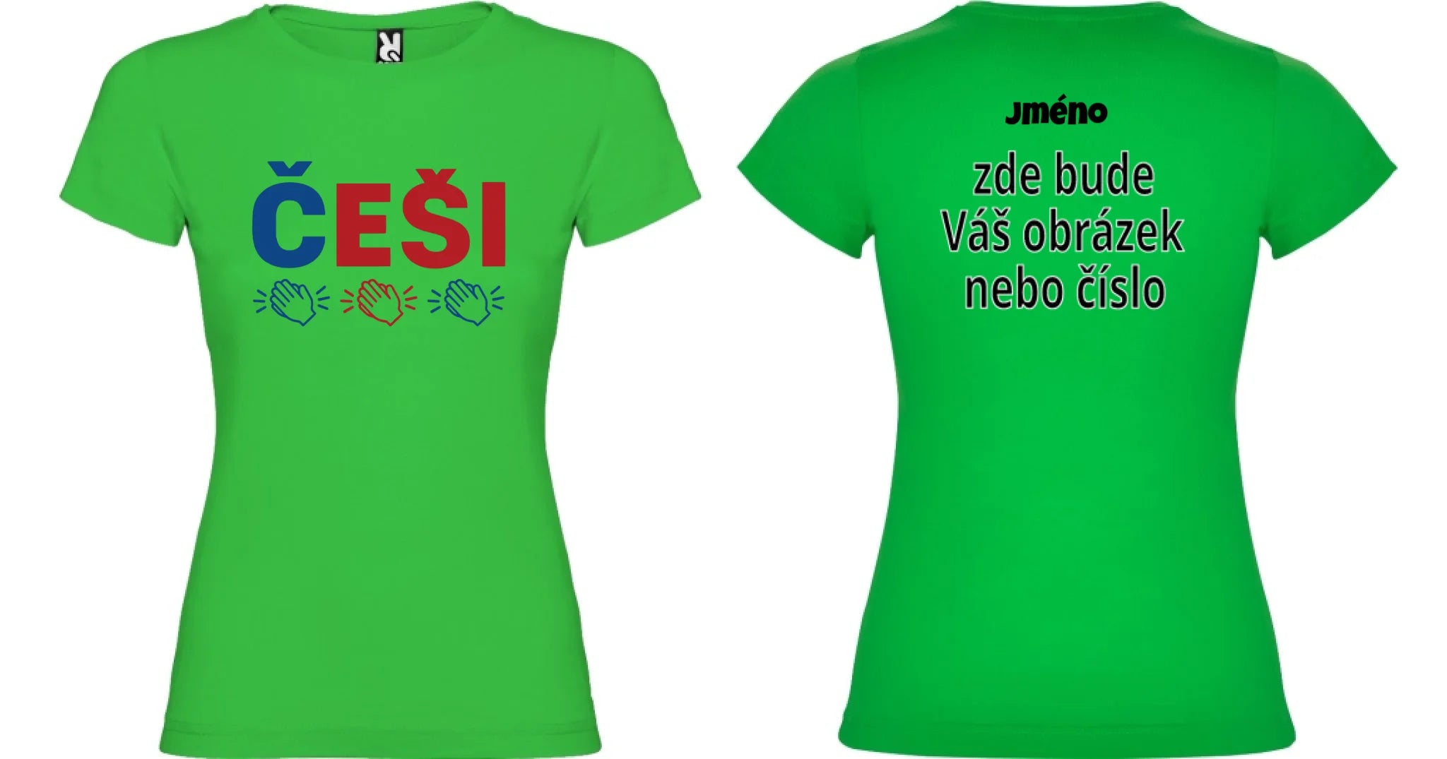 DÍVČÍ TRIČKO ČEŠI 5+ motivů s možností dotisku jména, čísla, obrázku