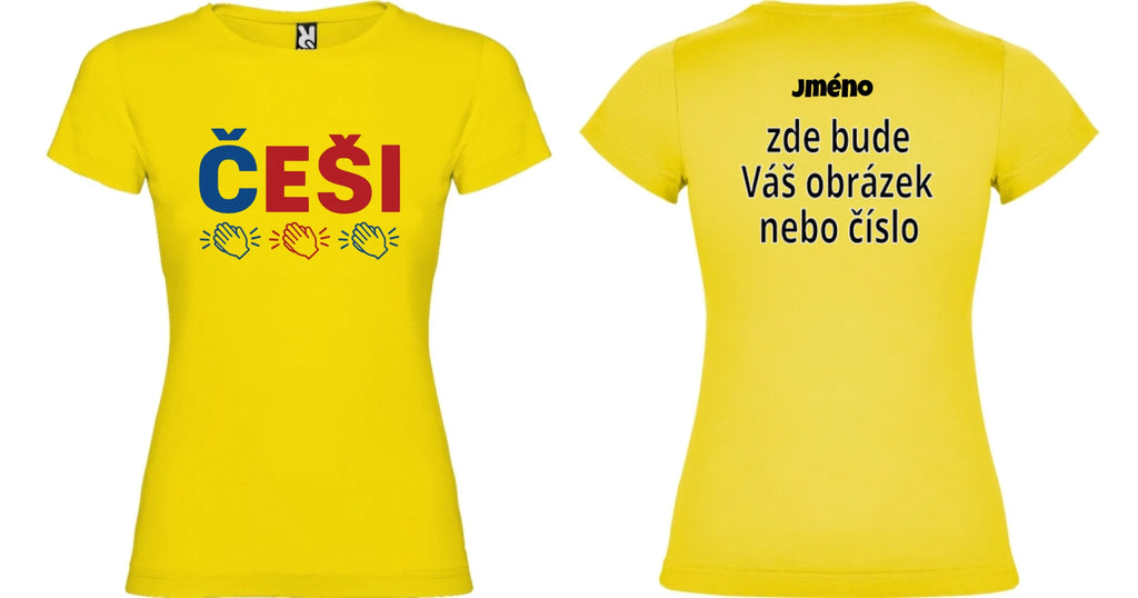 DÍVČÍ TRIČKO ČEŠI 5+ motivů s možností dotisku jména, čísla, obrázku