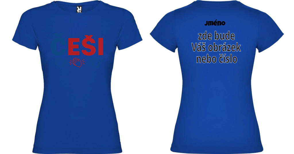 DÍVČÍ TRIČKO ČEŠI 5+ motivů s možností dotisku jména, čísla, obrázku