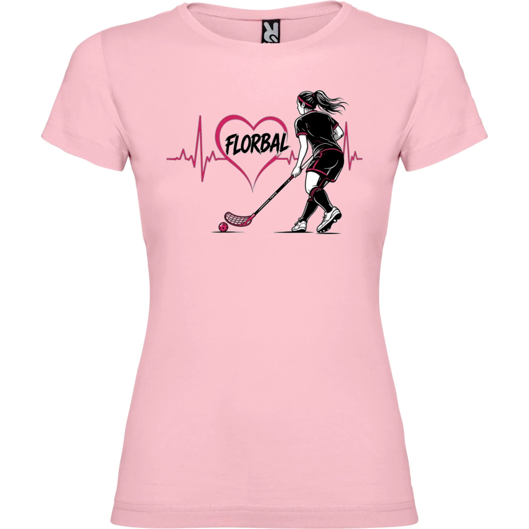 DÁMSKÉ TRIČKO FLORBAL HEARTBEAT s možností dotisku jména, čísla, obrázku