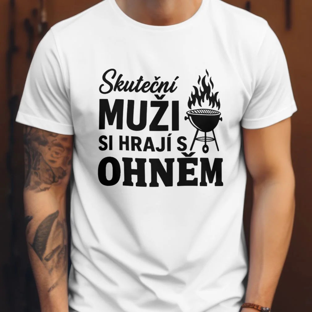 PÁNSKÉ TRIČKO GRIL SKUTEČNÍ MUŽI s možností dotisku jména, čísla, obrázku