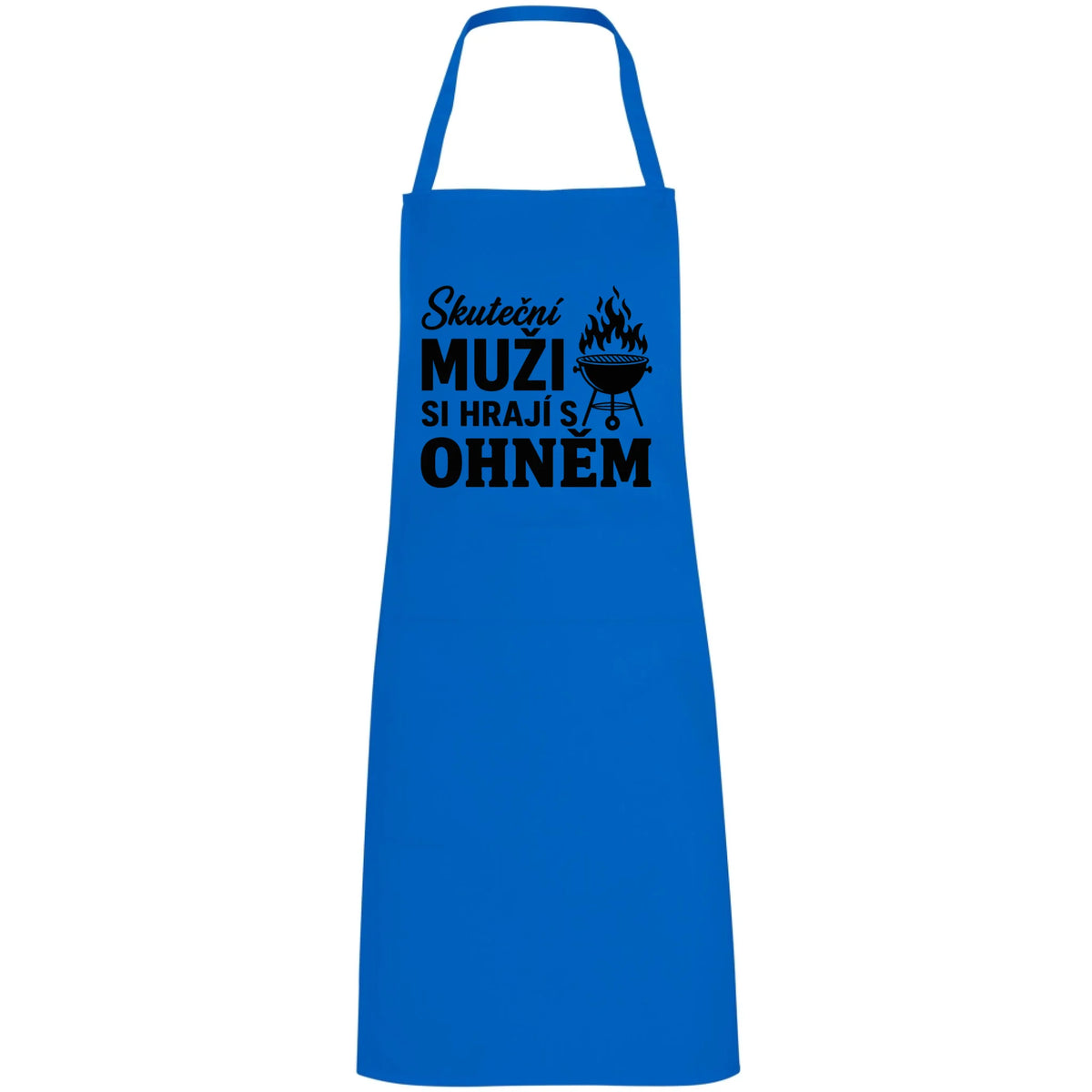ZÁSTĚRA GRIL SKUTEČNÍ MUŽI zástěra RAMSAY modrá uni
