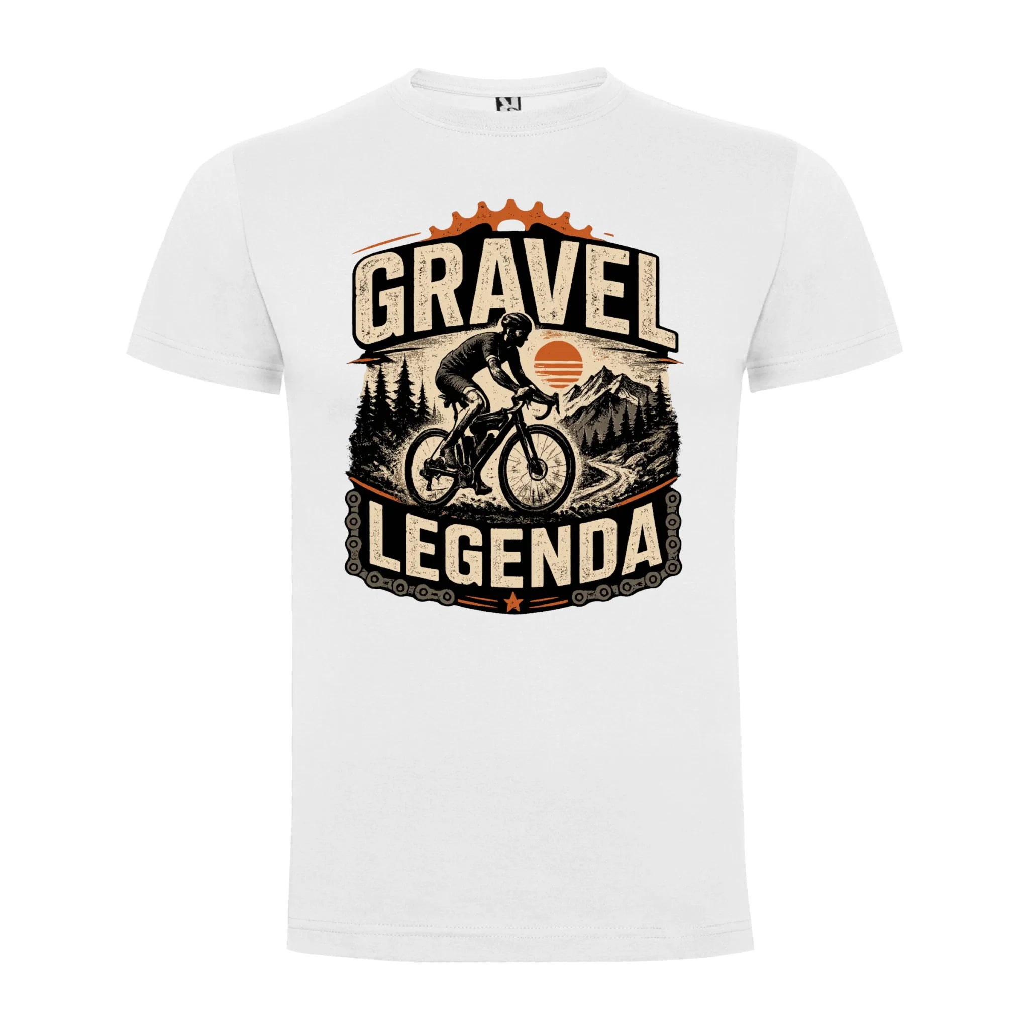 PÁNSKÉ TRIČKO GRAVEL LEGENDA s možností dotisku jména, čísla, obrázku jen motiv dopředu Bílá