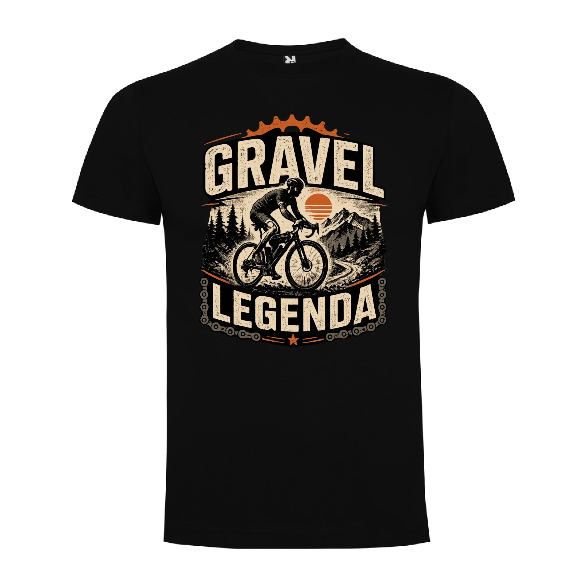 PÁNSKÉ TRIČKO GRAVEL LEGENDA s možností dotisku jména, čísla, obrázku jen motiv dopředu Černá